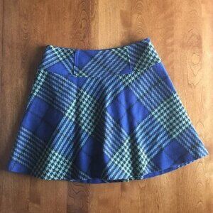 Boden wool plaid skirt 8R